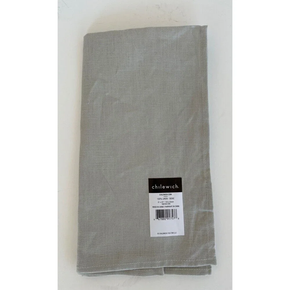 Chilewich Solid Linen Dinner Napkin, Various Colors, 21